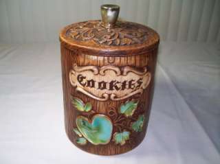 Vtg Cookie Jar Treasure Craft With Apple Design1960 70s  