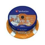 Verbatim DVD R 16x Speed 4,7GB Wide Printable Surface 25er Spindel DVD 