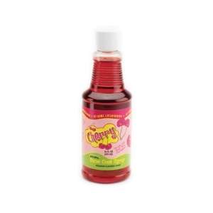 Rival SS15 CH Cherry Flavored Snow Cone Syrup   16 Ounce, No Mess Cap 