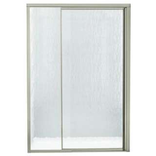   Door in Nickel Finish with Moraine Glass Texture 1505D 48N G51 at The