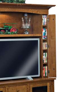 Amish Mission LCD Cabinet Entertainment Center Solid Wood TV 
