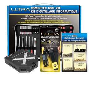 Tech Kit 1  Includes Ultra 107 Piece Tool Kit, Antistatic Wrist Strap 