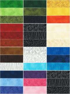 SCRIBBLES ASSORTMENT~ 40 Quilt Fabric Strips 2.5 INCH  