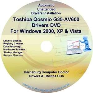 Toshiba Qosmio G35 AV600 Drivers Recovery CD/DVD  
