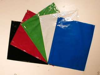   OF 25 Colored (your choice) Poly bags 12x15 (1 Color per 25 pcs