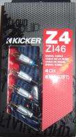 KICKER Z4 09ZI44 4Ch RCA Signal Cable Wire 13.1 ft ZI44  