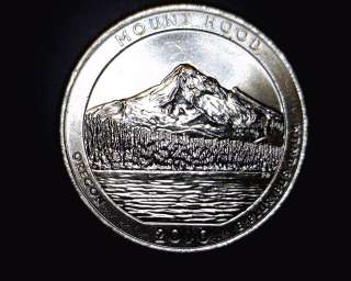 2010 D Mount Hood Unc. State Park Quarter Coin  