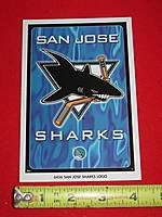 San Jose Sharks Logo Mini Display Hockey Poster  