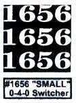 WHITE   #1656 SMALL LIONEL 0 4 0 Cab Number, Set (EX)  