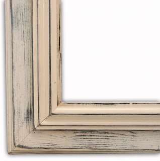 Lauren Ivory Picture Frame Solid Wood New Distressed  