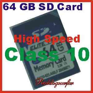 64GB ELITE PRO SD Class 10 High Speed Memory Card  