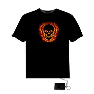 LED Equalizer T Shirt Rave Clothes Sound Activated Club  