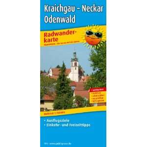 Radwanderkarte Kraichgau   Neckar   Odenwald Mit Ausflugszielen 