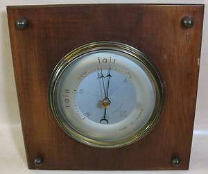 Vintage Compensated LF Barometer Wood Case Works ? Made in England For 