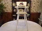 vintage wooden high chair  