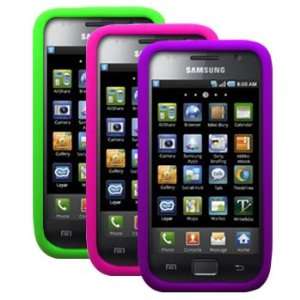 Lila Rosa Grün Silikon Hülle Schutzhülle Tasche Case für Samsung 
