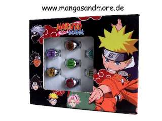 Naruto   Ring von Akatsuki NEUWARE Größenverstellbar   von klein bis 