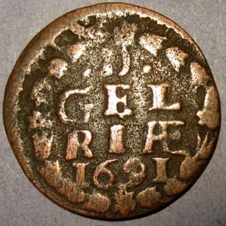   date Dutch colonial New York Penny Province Gelderland Mint  