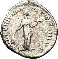 COMMODUS 183AD Quality Ancient Silver Roman Coin FIDES TRUST  