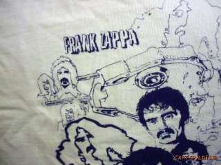 Vtg 60s   70s Tour Frank Zappa Concert T Shirt.Small.Anvil.  