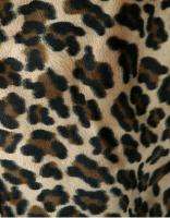  Faux Leopard Fur Lining Trim Hooded Parka Cotton Jacket Military S M L