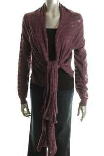 FAMOUS CATALOG Moda Wrap Purple BHFO Sale Misses Sweater M  