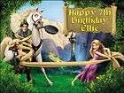 A4 Personalised Tangled Rapunzel Edible Icing Birthday Cake Top Topper 