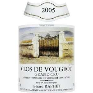    2005 Raphet Clos de Vougeot Grand Cru 750ml Grocery & Gourmet Food