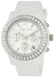   Kors Ladies Glitz Chronograph White Dial Watch Michael Kors Clothing