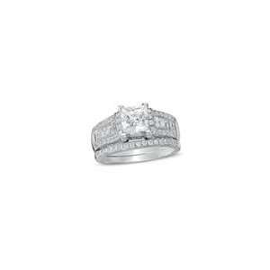  ZALES Diamond Semi Mount Bridal Set in 14K White Gold 1 CT 