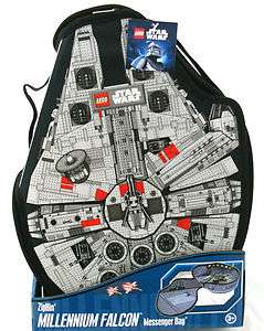 Lego ZipBin Star Wars Millennium Falcon Messenger Storage Bag   Brand 