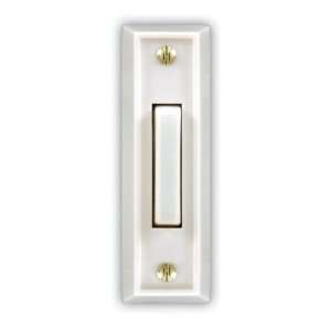 Heath Zenith 715W 1 Wired Door Chime Push Button, White with White 