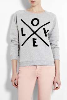 Zoe Karssen  Love Grey Heather Loose Fit Sweater by Zoe Karssen