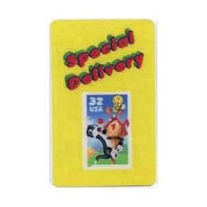 Collectible Phone Card 5m Special Delivery Sylvester & Tweety On 32 