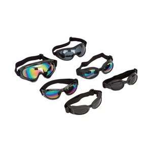 New Diamond Plate 6pc Set Assorted Motorcycle Goggles Shatter Proof 
