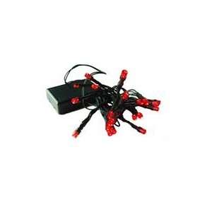   Battery Operated Red LED Wide Angle Christmas Lights  : Patio, Lawn