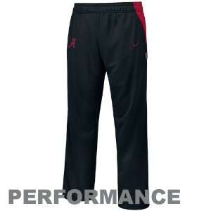 Nike Alabama Crimson Tide Black Warm Up Performance Training Pants 