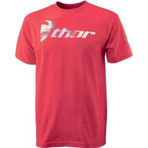  Thor Loud N Proud Spiral Short Sleeve T Shirt, Red, Size 