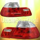   SERIE E46 2DR COUPE RED CLEAR TAIL LIGHTS 4 PIECE (Fits BMW 2003