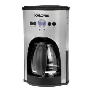 New   Aztec 12 Cup Programmable Coffee Maker Stainless SteelBlack by 