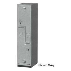  12 X 18 X 72 Solid Plastic Locker Z Style Gray Office 