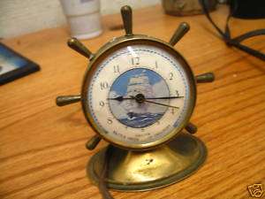 Vintage 1930s Sailor Ship Sea Clock Battle Creek Custom  