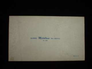   Size Silver Tone Tea Set in Original Box Banner 1950s No. 600  