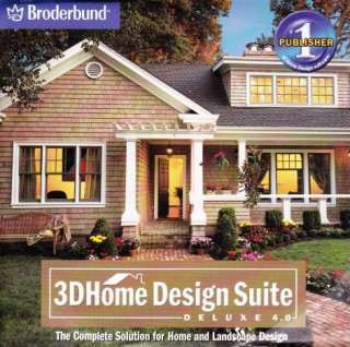  Home Design Suite Deluxe 4.0 PC CD 5 house tools + 3D Home Architect 