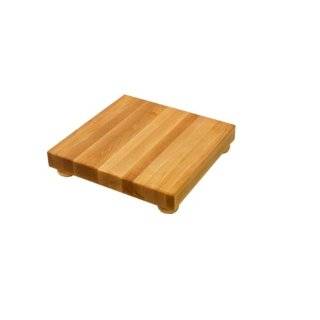 John Boos 12 Inch Square Maple Cutting Board with Feet
