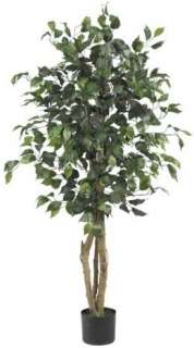 NEARLY NATURAL Artificial 4 Ft Ficus Silk Tree 810709009293  