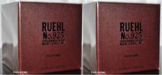 2x RUEHL COLOGNE NO 925 WOMEN ABERCROMBIE FITCH 3.4 OZ  