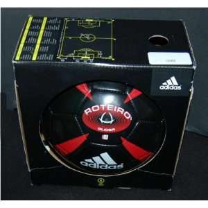  Adidas Soccer Ball Size 4 Black and Red Roteiro Glider 