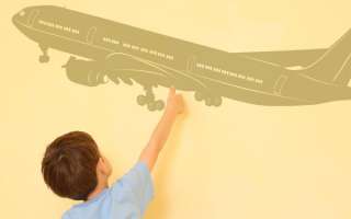 Boing 777 Airplane Vinyl Wall Art Decal Sticker