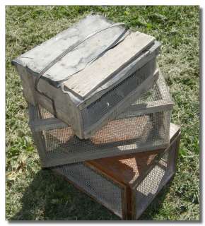   Primitive Wood Wooden Varment Animal Traps Cages   Farm Equipment